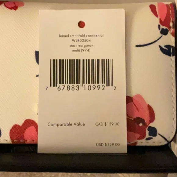 Brand New Kate Spade Floral wallet with Box - Picture 5 of 5
